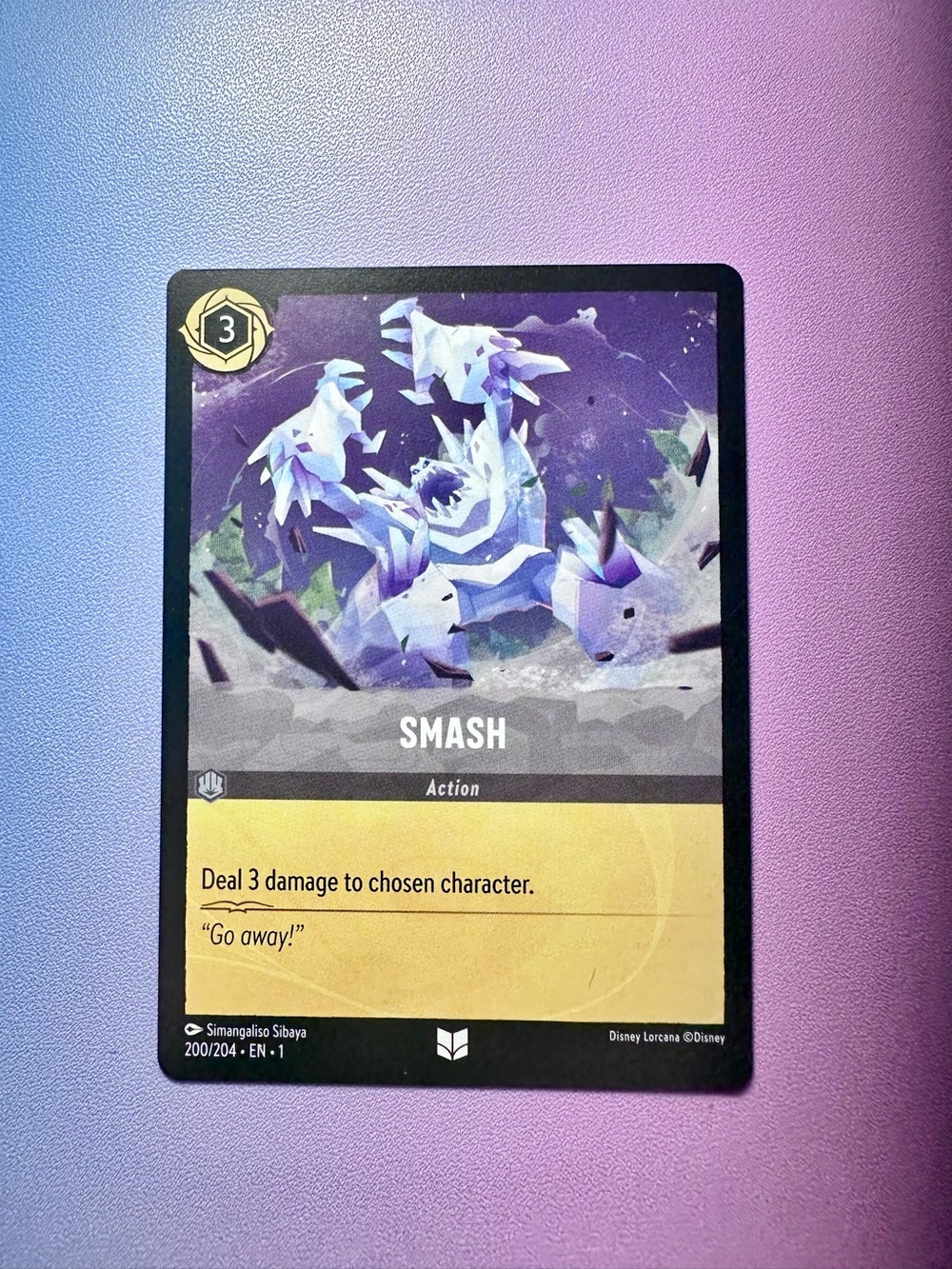 smash [frozen] - 200/204 (uncommon) — lorcana: first chapter